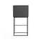 Manhattan Comfort Ambassador Barstool in Grey and Black (Set of 2) 2-BS017-GY - alternate 3